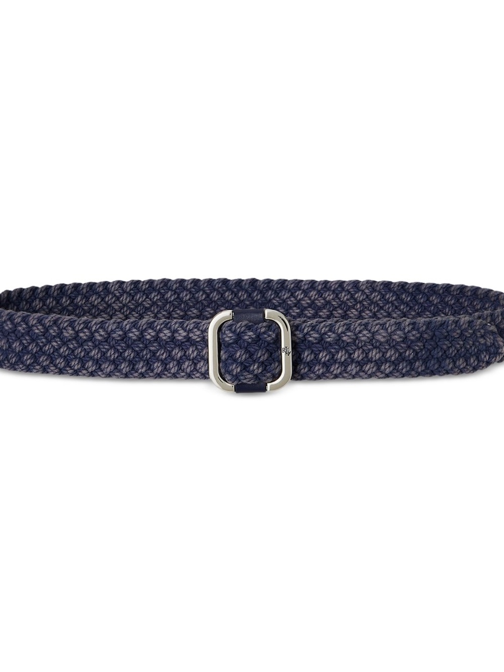 Lauren Ralph Lauren Slide-Buckle Woven Denim Belt - Denim